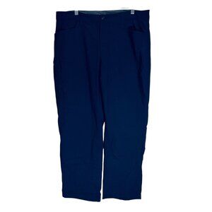 Eddie Bauer Mens Fleece Lined Tech Pant Navy Blue 36x30